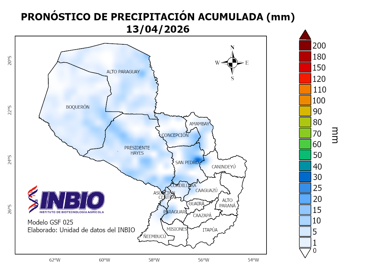 Mapa del 13 de abril