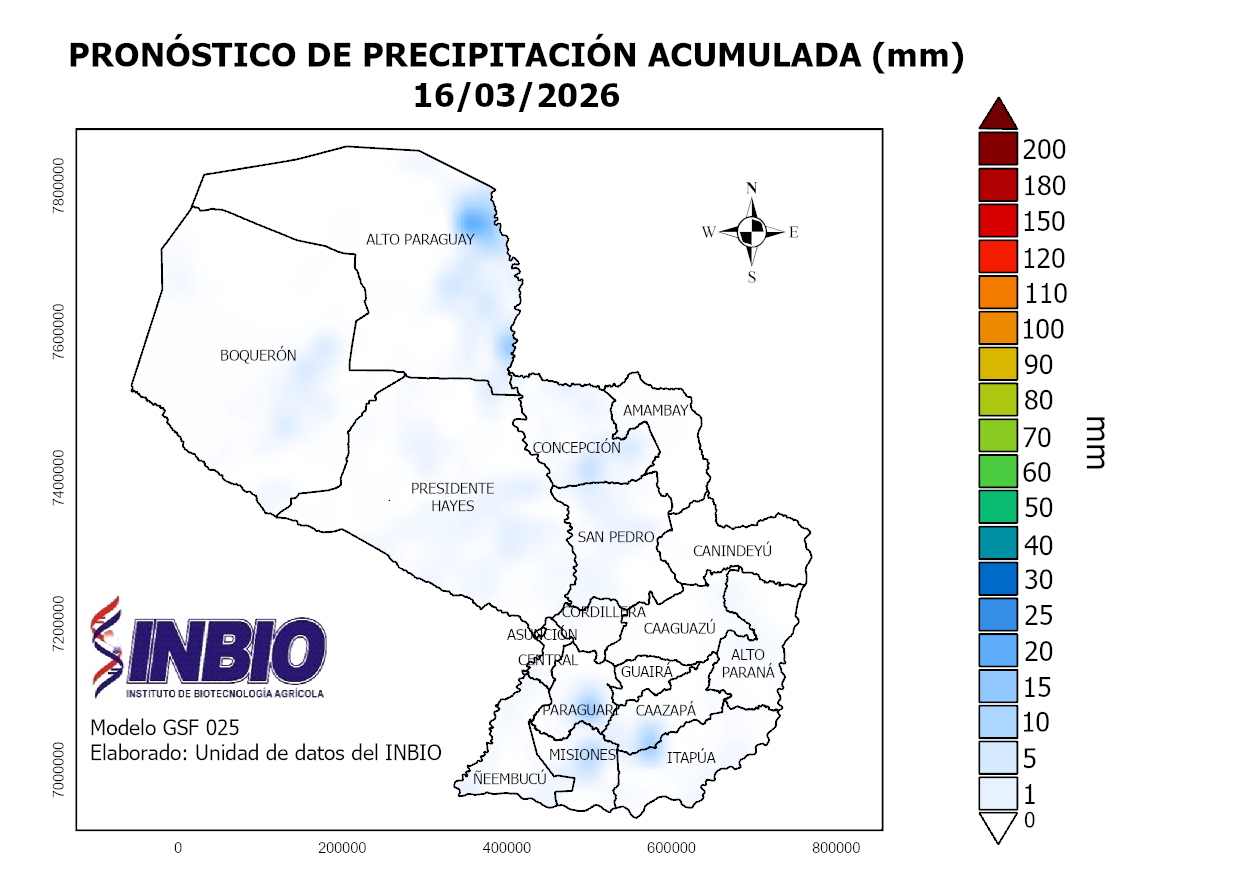 Mapa del 16 de Marzo