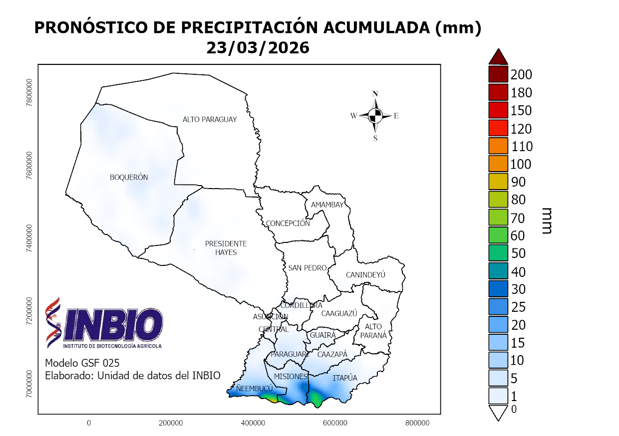 Mapa del 23 de Marzo