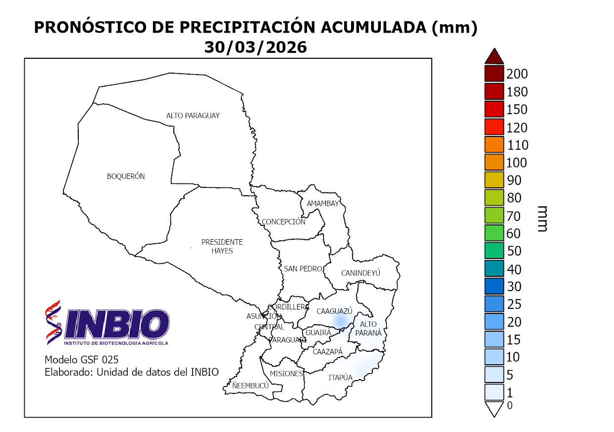Mapa del 30 de Marzo