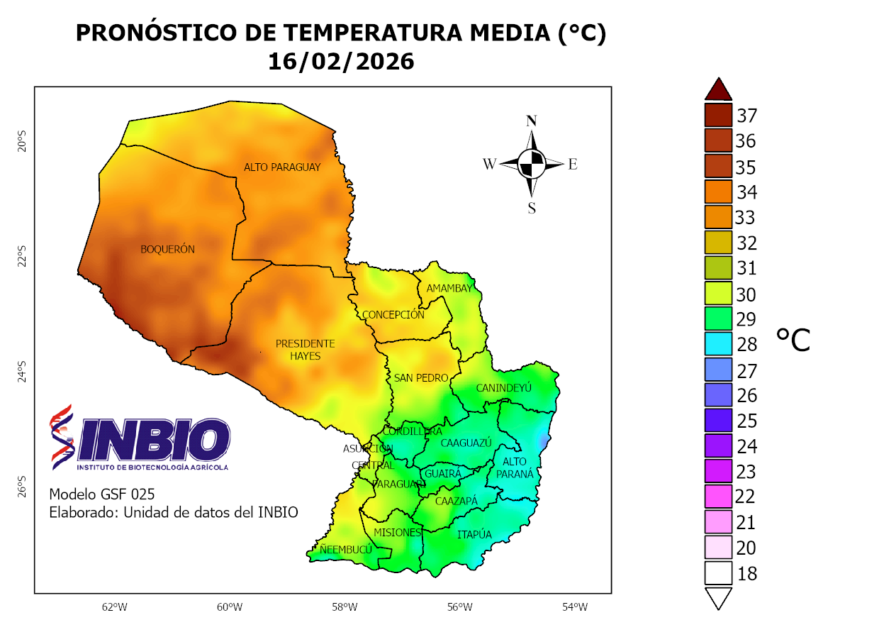 Mapa del 16 de febrero