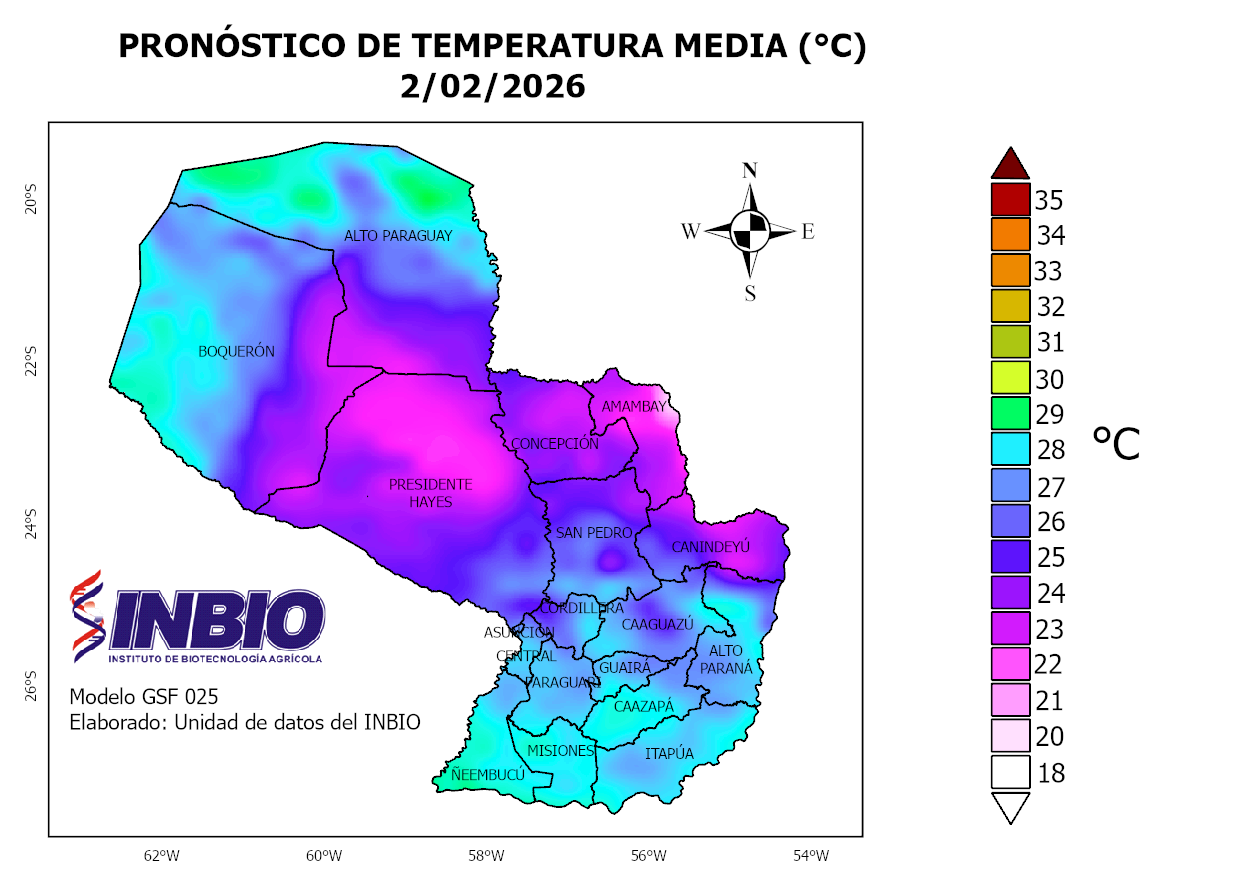 Mapa del 2 de febrero